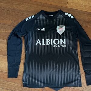 Albion San Diego Women's Black Long Sleeve Jersey Goal Keeper w/ elbow pads
